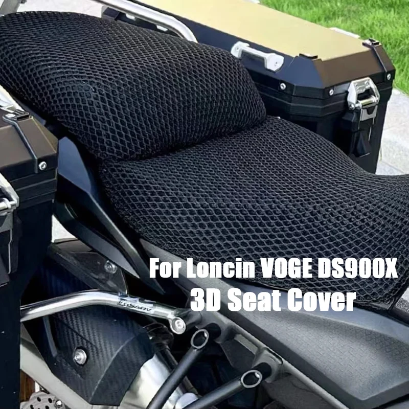 DS900X Motorcycle Mesh Seat Cover 3D Mesh Fabric Seat Protect Cushion For Loncin VOGE Valico DSX 900 Heat insulation Seat Covers