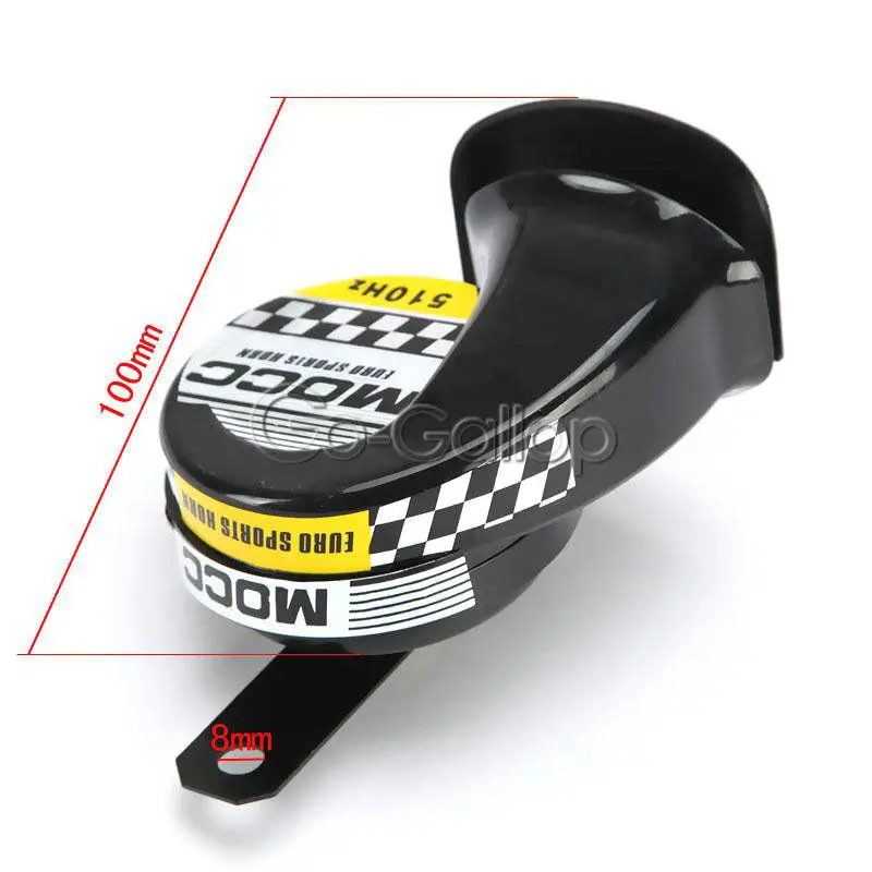 Motorcycle Black Sports Horn for BMW K R 75 100 1100 1200 1300 1600 S C RS GS