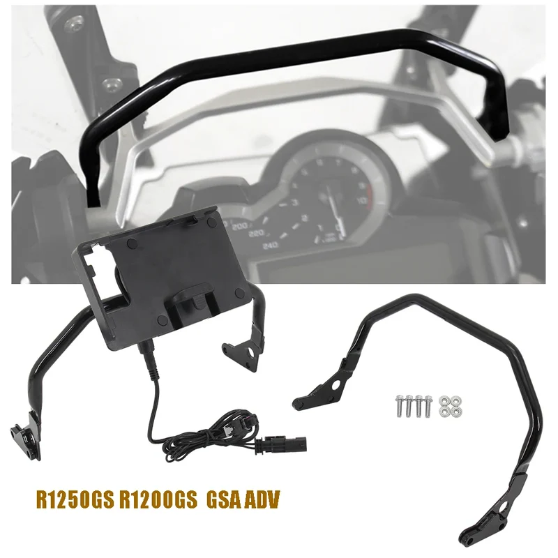 For BMW R1250GS R1200GS R1200 GS GSA ADV LC R 1200 Adventure Motorcycle Mobile Phone Navigation Handlebar Bracket Support 12mm