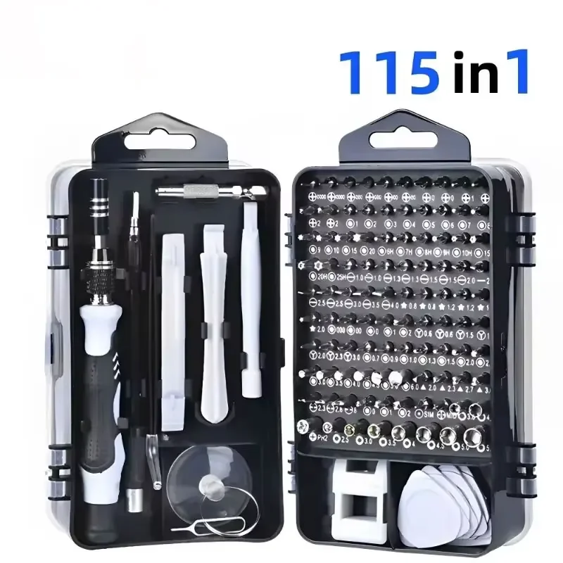 115 in 1Multifunctional Screwdriver Set Computer PC Mobile Phone Equipment Repair Screw Driver Insulation Manual Household Tools