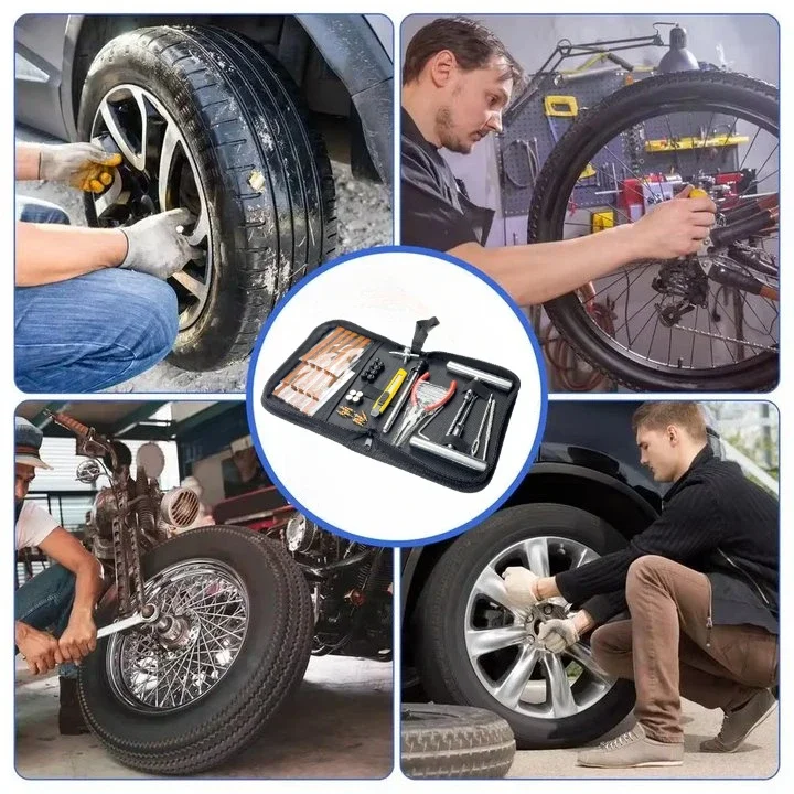 New 33/45Pcs AutoTire Repair Kit Tire Repair Kit Auto Bike Tire Repair Puncture Plug Garage Car Accessories