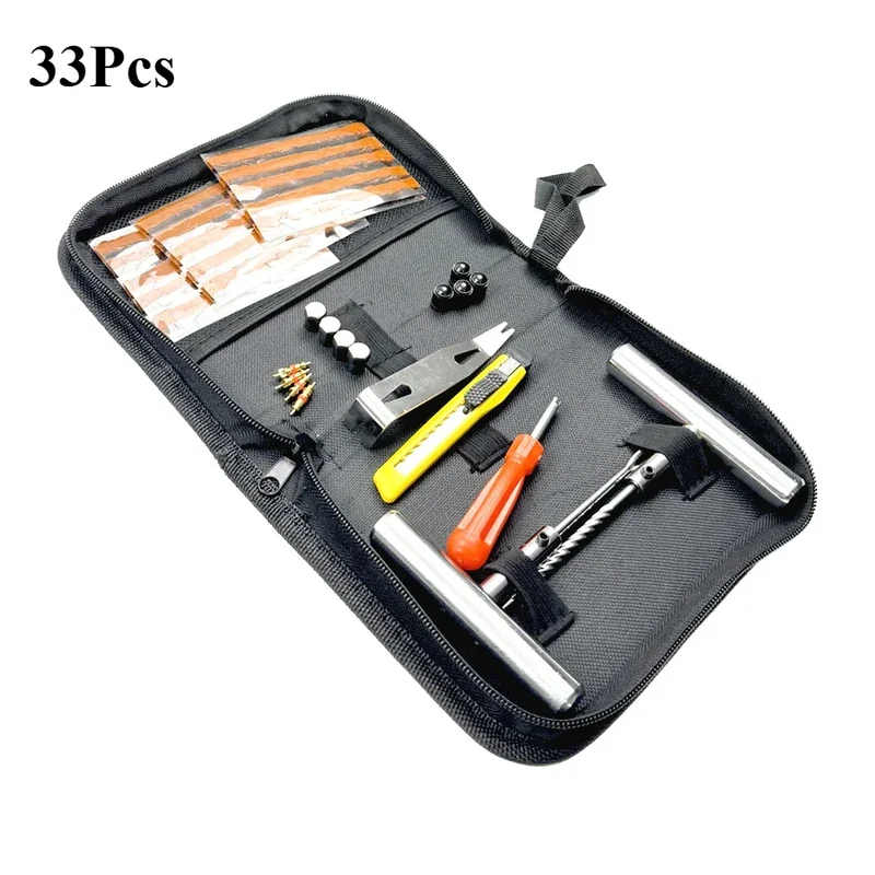 New 33/45Pcs AutoTire Repair Kit Tire Repair Kit Auto Bike Tire Repair Puncture Plug Garage Car Accessories