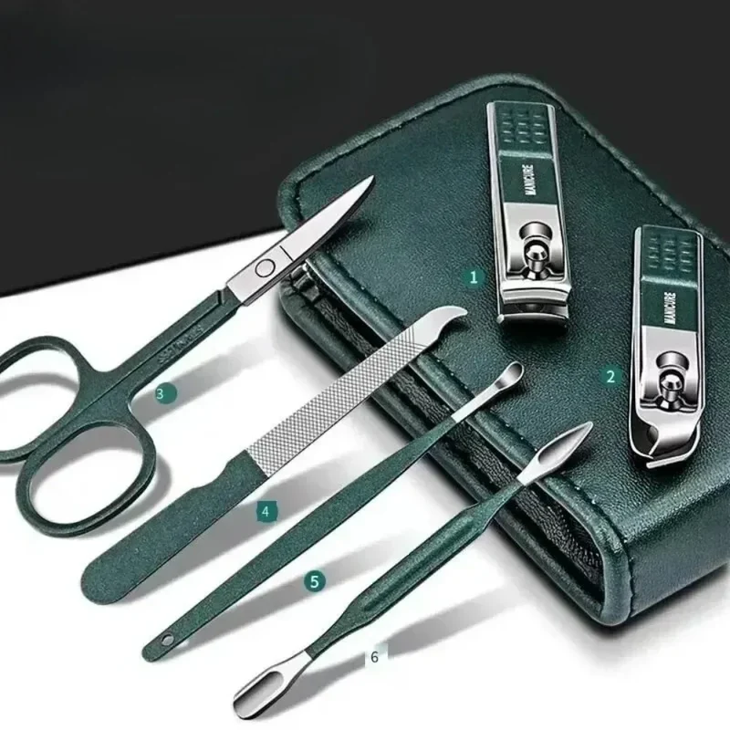 6Pc Nail Scissors Set Household High End Mens and Womens Special Nail Clippers Manicure Beauty Tools Portable Manicure Tools