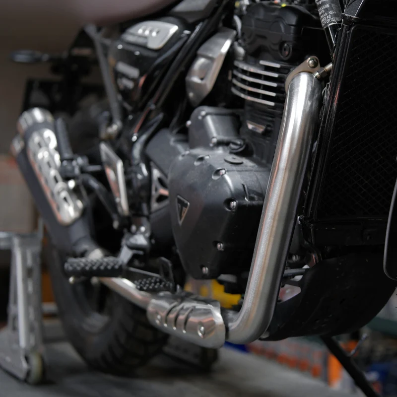 Collecteur avant inox – Triumph Speed 400 / 400X