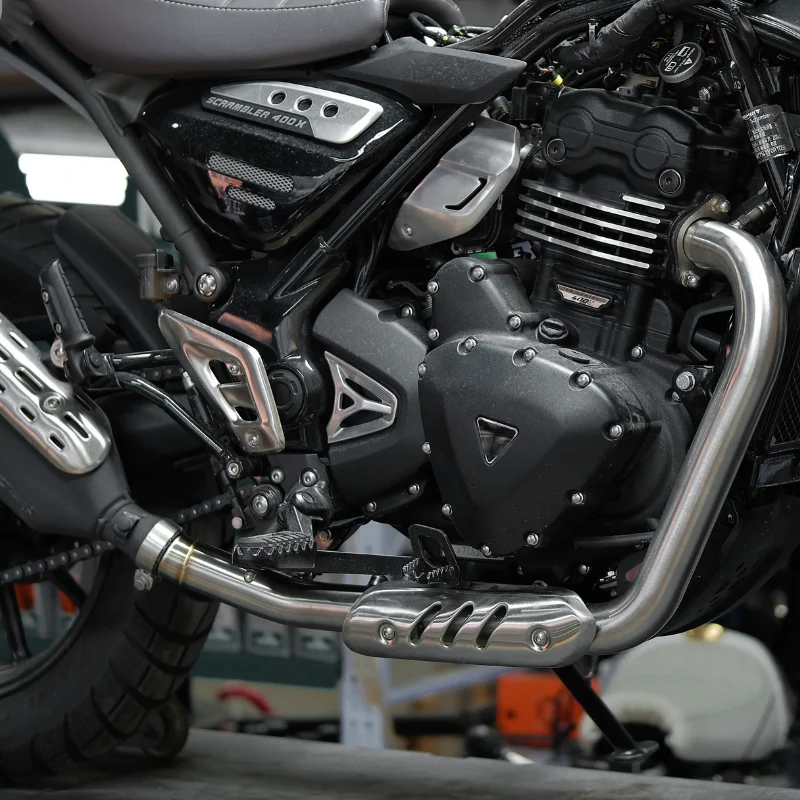 Collecteur avant inox – Triumph Speed 400 / 400X