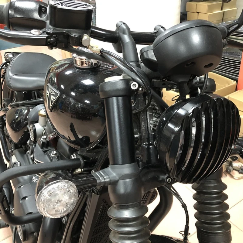 Caches de fourche noirs Triumph Bobber