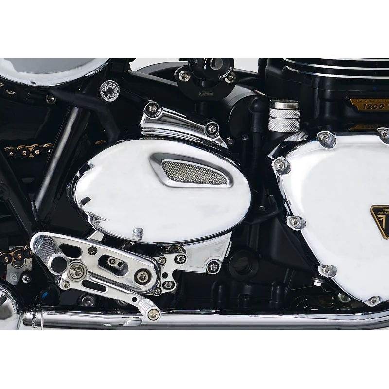 Couvercles de carter chromés pour Triumph Twin