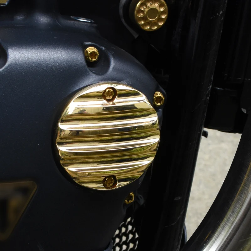 Couvercles de carter laiton/alu - Triumph Bobber & Classic