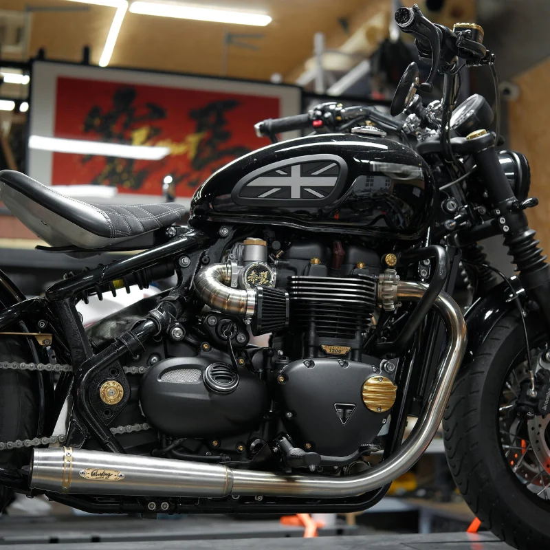 Silencieux Startrail inox brossé - Bonneville Bobber