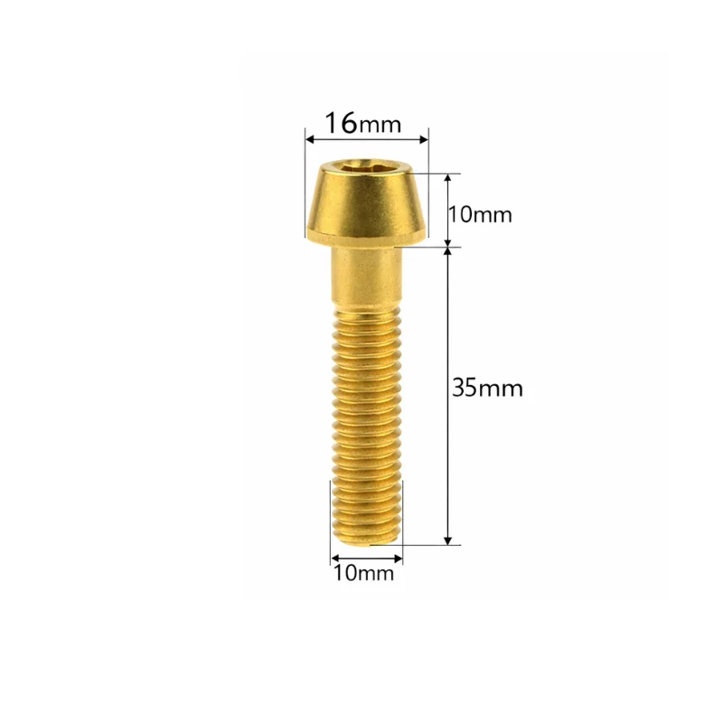Vis d’étrier titane M10 tête conique