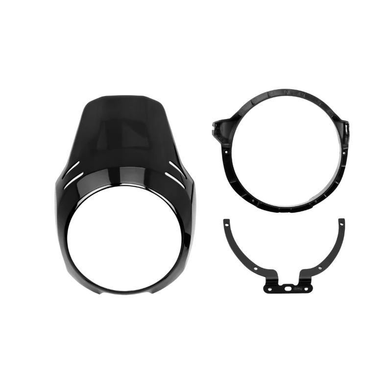 Tête de fourche style GS noire (brut)