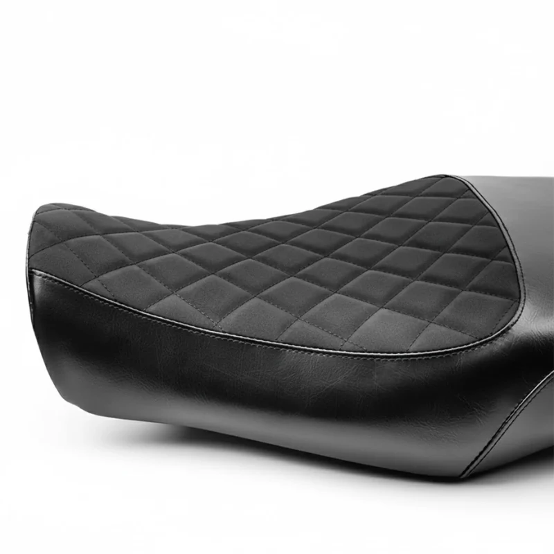 selle noire à surpiqûres losange pour Honda GB350 / CB350