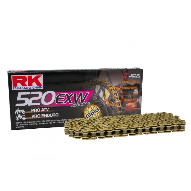 Kit de transmisión Yamaha YFM/YFZ 660 2001-0714x40 RK XW-Ring GB 520EXW dorada 98 eslabones