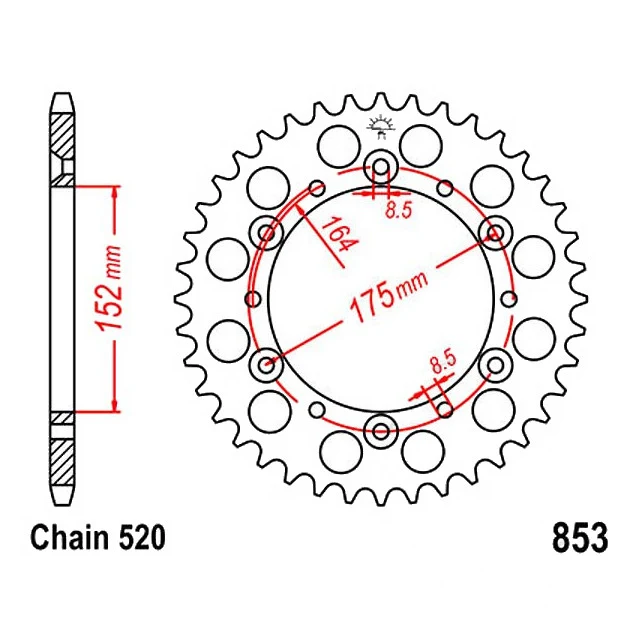 Kit de transmisión Yamaha YFM/YFZ 660 2001-0714x40 RK XW-Ring GB 520EXW dorada 98 eslabones