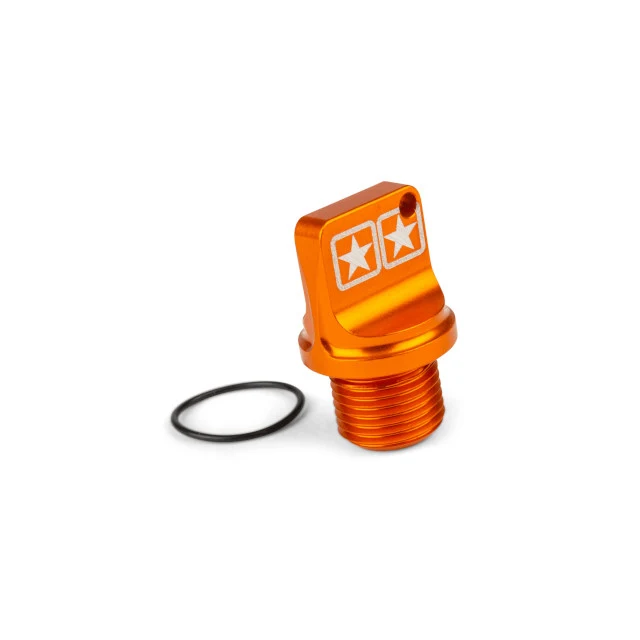 Tapón bujía M14x1.25mm CNC Stage6 - naranja