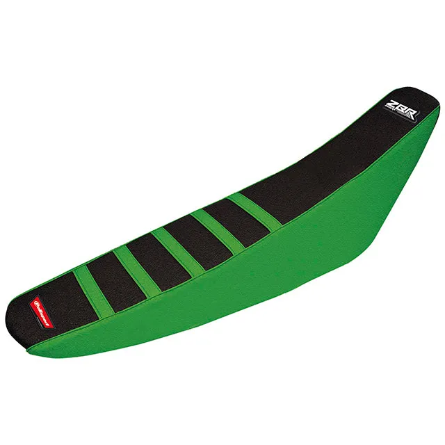 Funda del sillín Kawasaki KXF450 12-15 / KXF250 Zebra 13-16 Polisport verde-negro