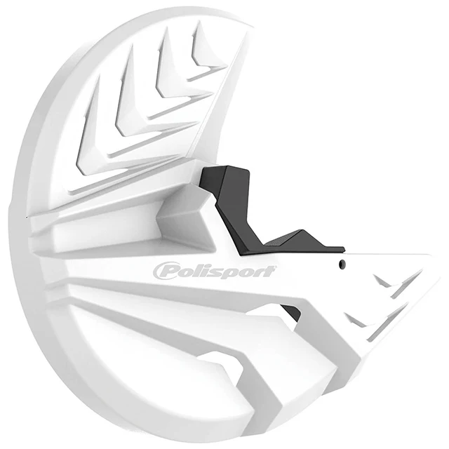 Protector Disco delantero y horquilla Husqvarna TC/FC 14-15 Husaberg TE/FE 09-14 KTM SX/SXF/XC/XC-F 07-14 EXC/EXC-F/XC-W / XCF-W 07-15 Polisport blanco-negro