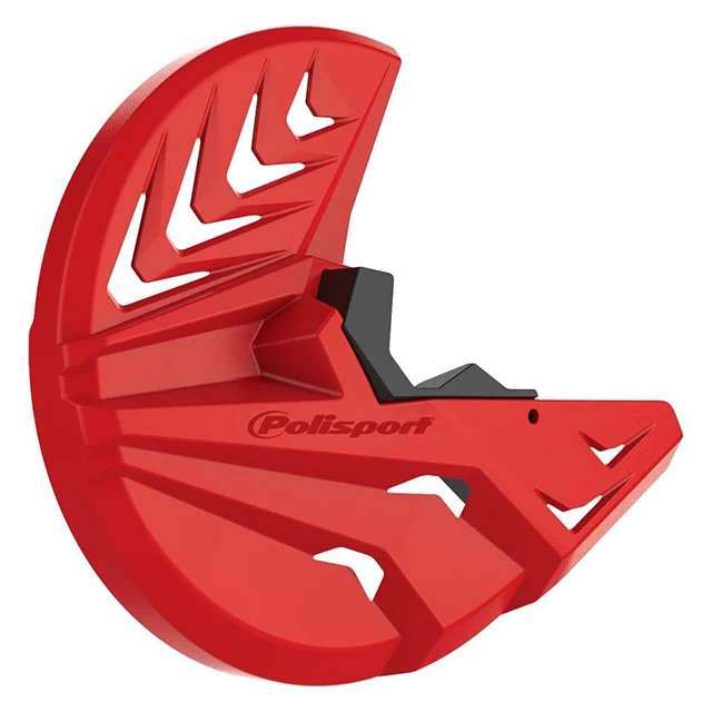 Protector Disco delantero y horquilla Honda CRF250RX 19-22 CRF450RX 17-22 CRF450R/CRF250R 15-22 Polisport negro-rojo CR04