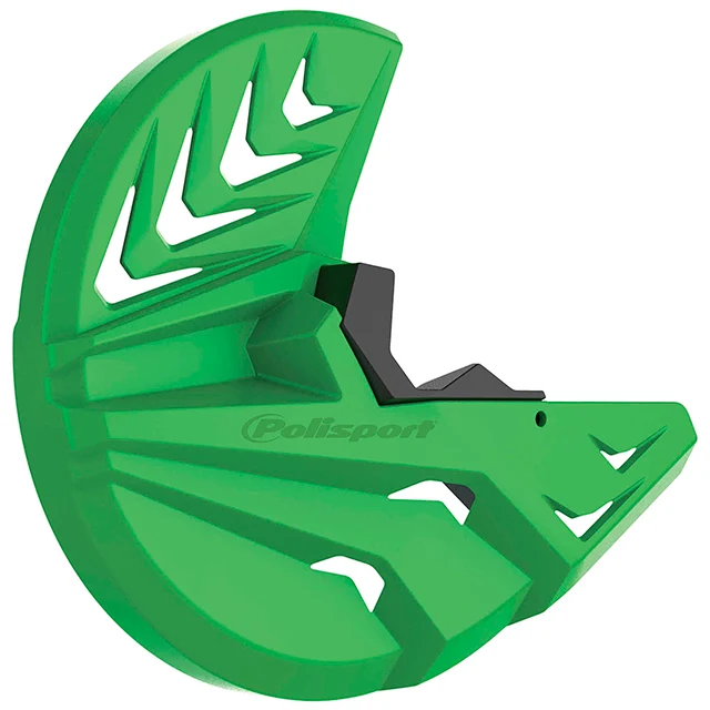 Protector Disco delantero y horquilla Kawasaki KX450F 15-18 KX250F 13-20 Polisport negro-verde