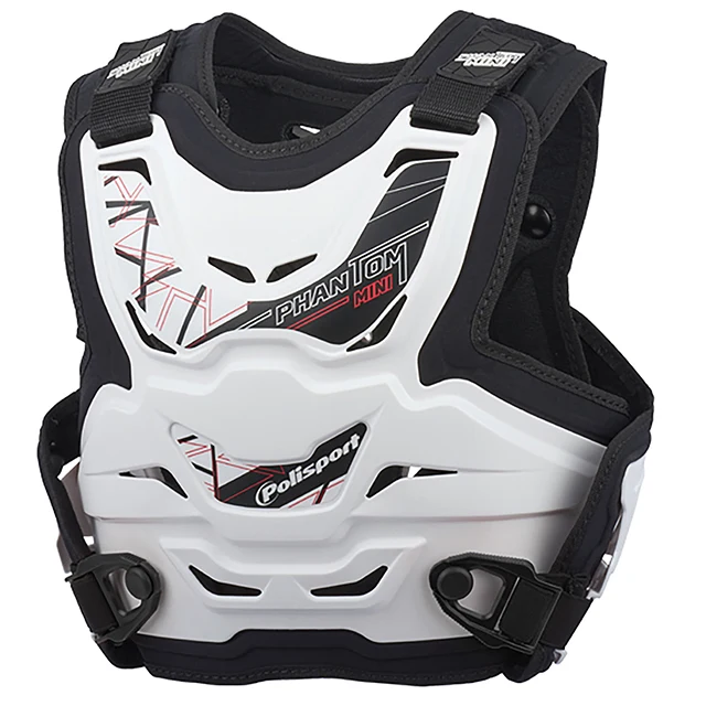 Protector de Peto Phantom Mini para niños Polisport - blanco