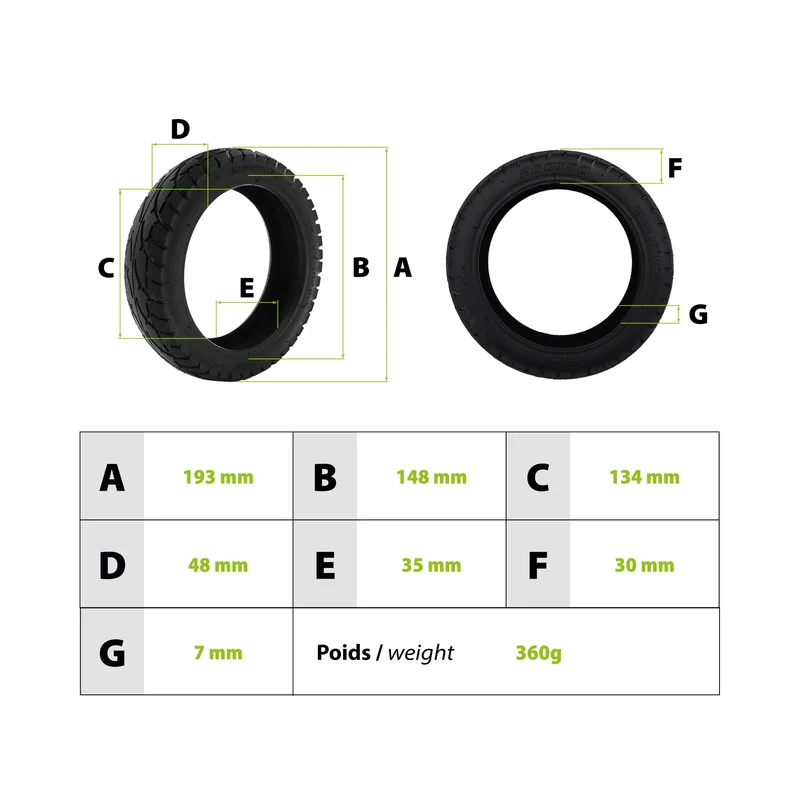 Pneu 200X50 (8X2) E-Road Ciwo