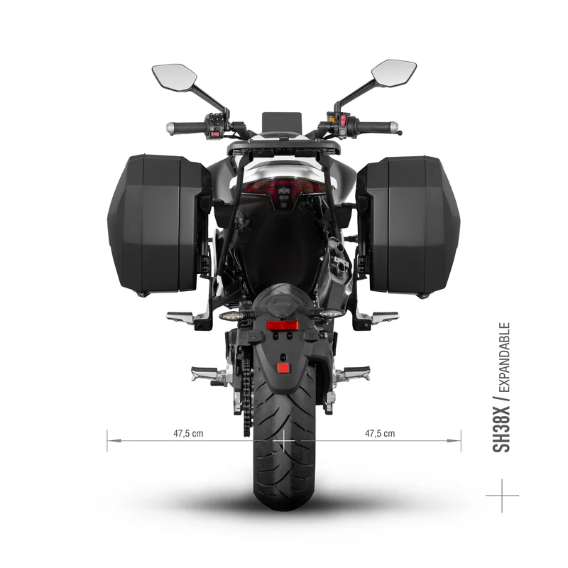 Fijaciones laterales 3P Shad Cf moto 800 NK/SPORT/ADVANCED 23-26