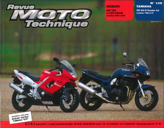 manuel de réparation Suzuki 1200 bandit 1996