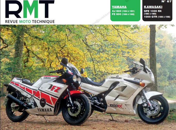 Manuel de réparation Yamaha XJ FZ 600 1984 1988