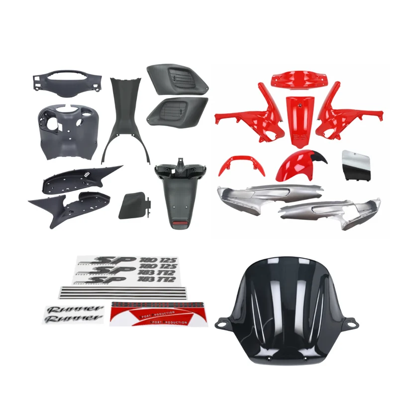 Ensemble de carénages Gilera Runner Rouge/Argent
