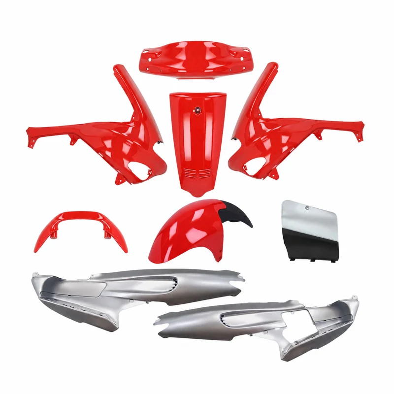 Carrosserie Modèle Original Rouge / Argent Mat Gilera Runner SP 50-180cc 2 Temps