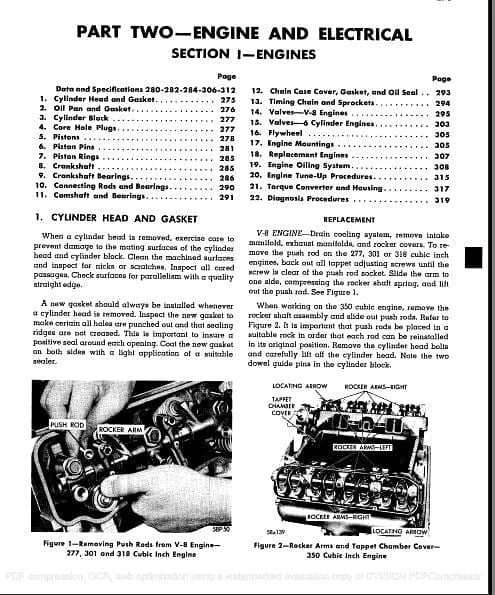 Manuel d'atelier Workshop manual Plymouth 1957 1958