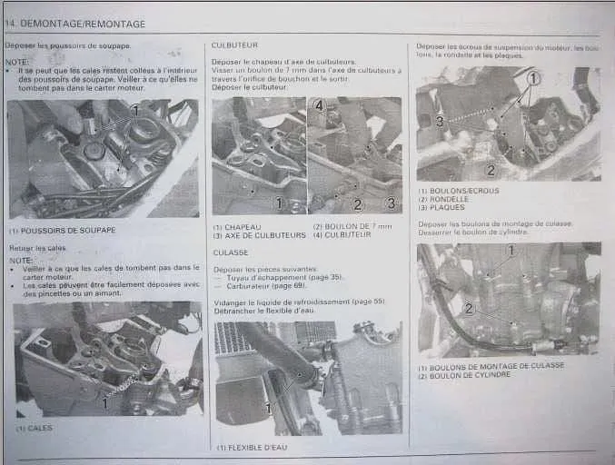 Manuel d'atelier Honda 250 CRF 2002 2004