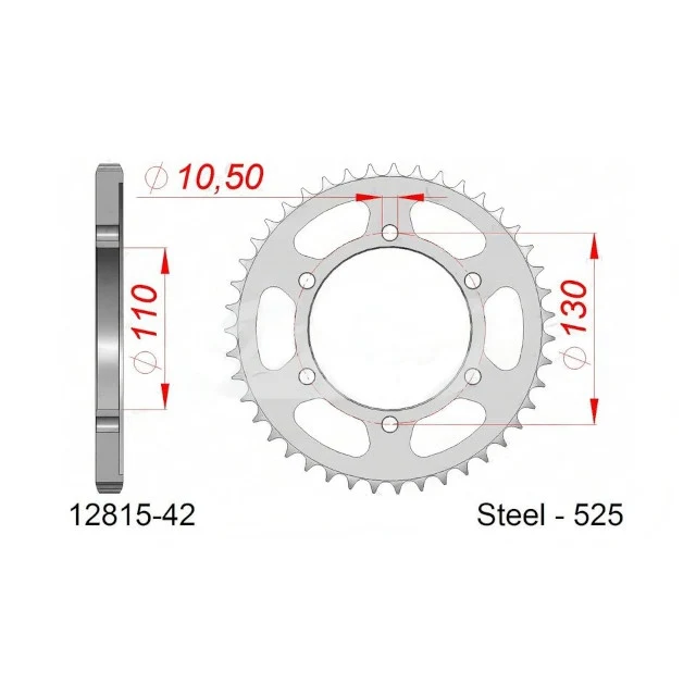 Corona de transmisión Suzuki GSX-R/S / Yamaha Tenere/Tracer/YZF-R1/R6 Afam