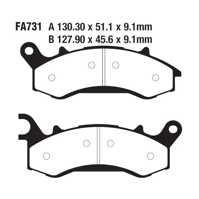 Pastillas de freno Lexmoto ZSX-F 125 i CBS EBC - carbono