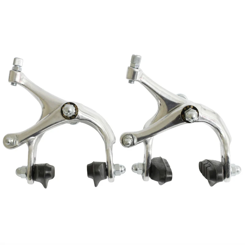Étrier Frein Route-Fixie Patin Newton Alu Argent 41-51 mm Pour Roue 700 (Paire)