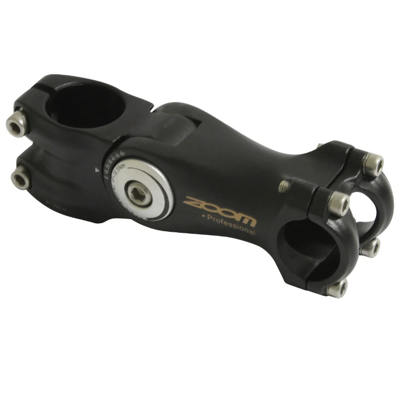 Potence VTT-VTC P2R Réglable Noir 25.4 L 105 mm Pour Pivot Fourche 1"1-8 Capot Noir