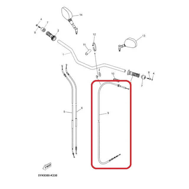 Cable de embrague Yamaha MT-03 >2011