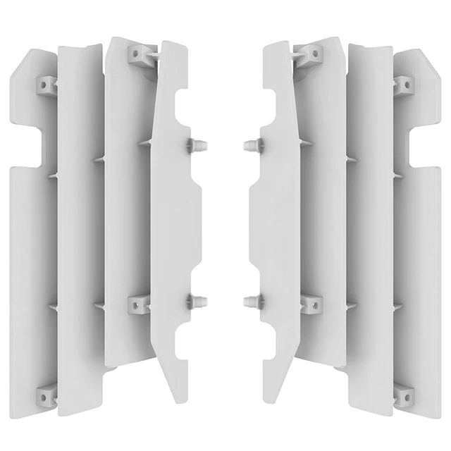 Aletines radiador Honda CRF450R 03-04 / CR125/250 00-04 Polisport - blanco