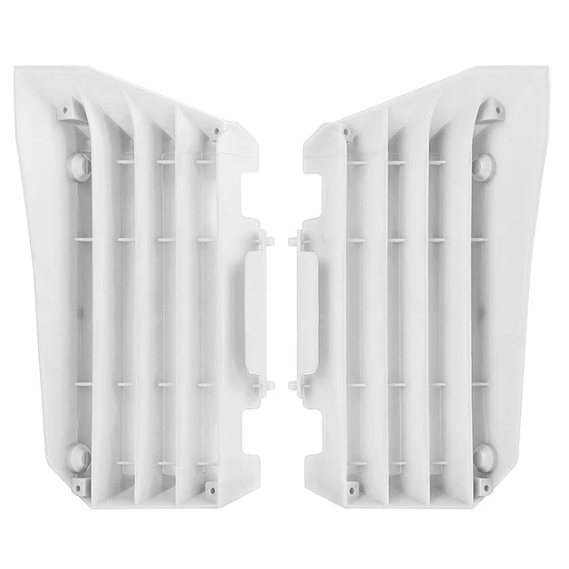 Aletines radiador Yamaha YZ450FX/WR450F 16-18 YZ250FX/WR250F 15-19 Polisport - blanco