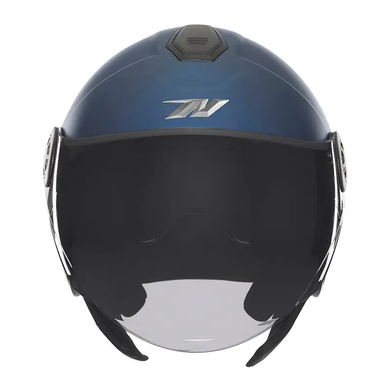Casque jet - N182 bleu mat