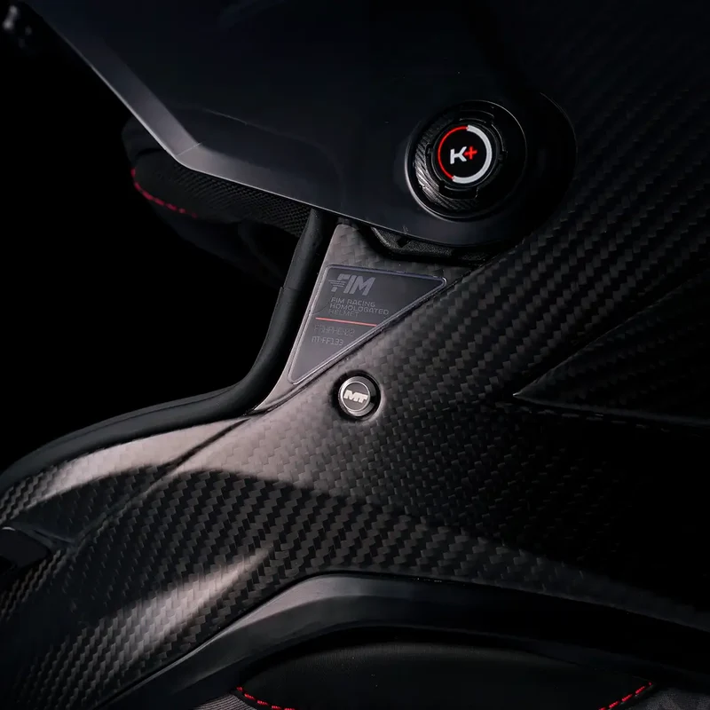 Casco MT KRE 2 PLUS FIM Racing#2 Pure A1 - Carbono Brillo