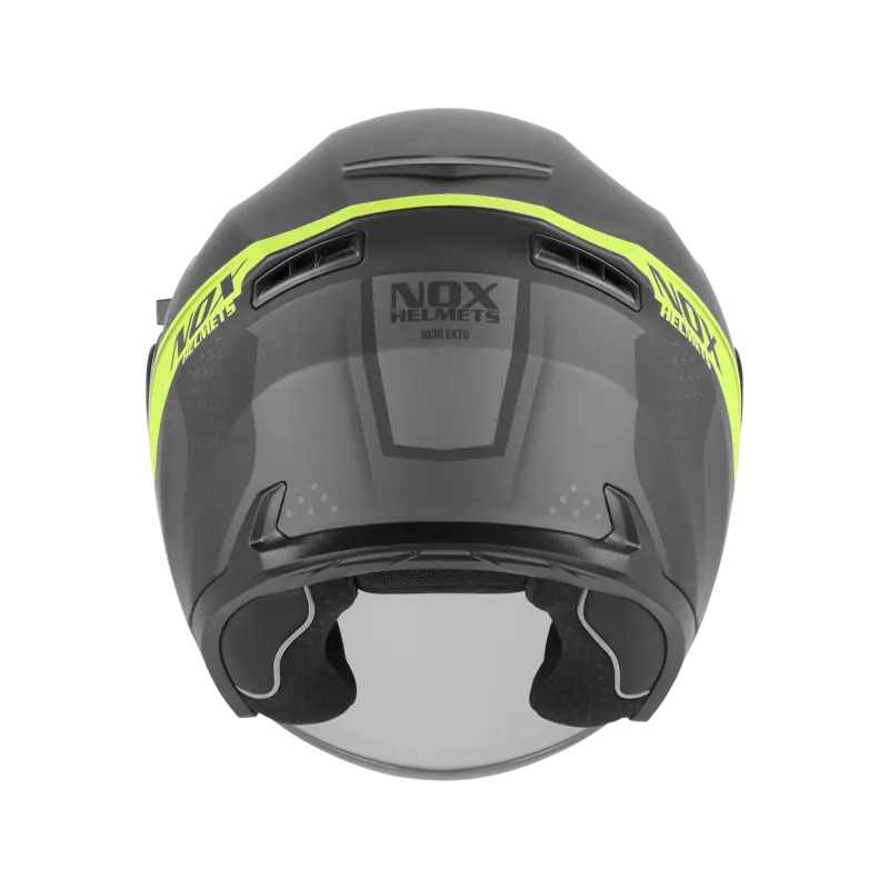 Casque jet - N130 Ekto noir mat jaune