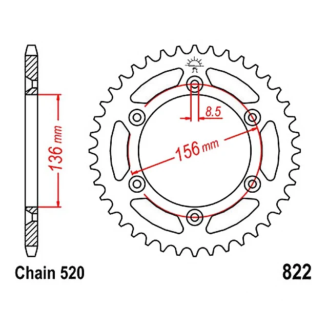 Kit de transmisión Beta RR / Gas Gas EC / Rieju MR 13x48Z X-Ring 520ZVMX/112 D.I.D