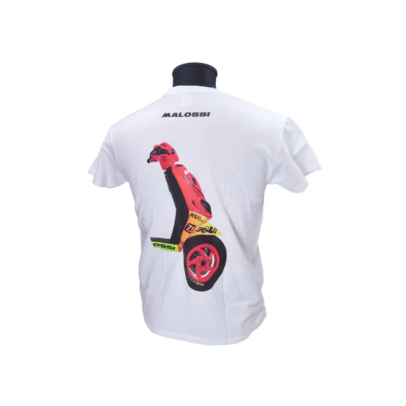 T-shirt malossi zip sp98 blanc