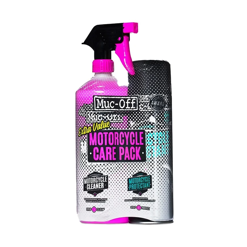 Kit de cuidado MUC-OFF Care Pack: protector + limpiador