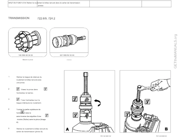 Manuel d'atelier Mercedes classe C W205 2014 français