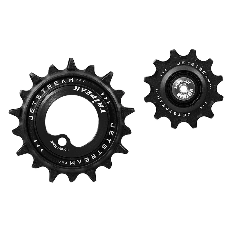 Galet Dérailleur Aopw Tripeak 12-18 Dents Céramique 12X2V. Sram Axs Force-Rival D1-D2 Noir -2023 (Jeu De 2) (Garantie 4 Ans)