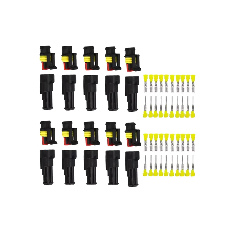 Plug imperméable 10 sets à 2 broches