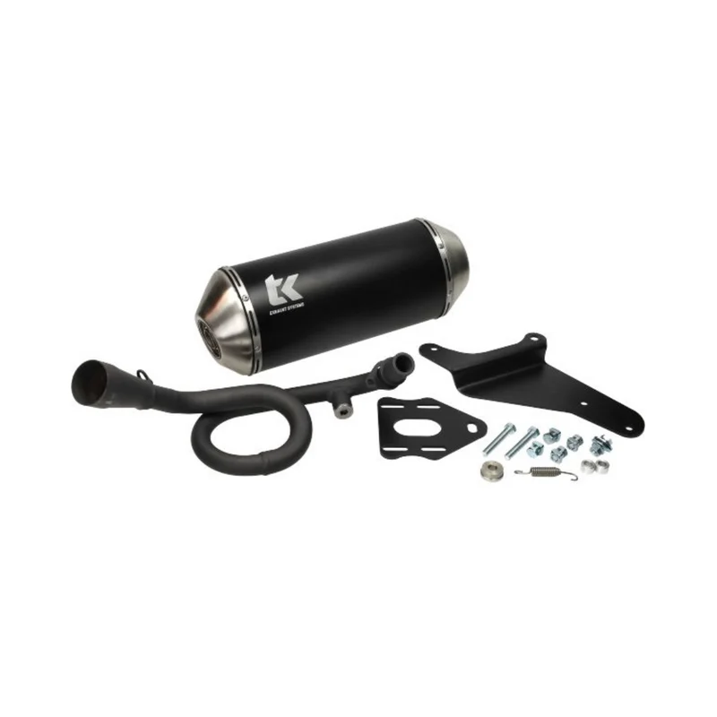 Pot d'échappement TurboKit Piaggio Zip IGET 4T 3V Euro 4 Noir