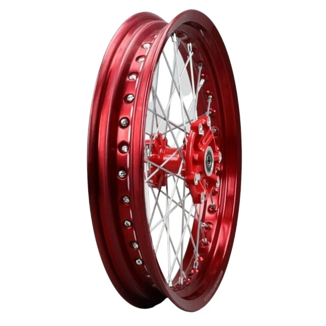Rueda delantera 17" completa sin neumático Rieju MRT 50 / Marathon 125 - rojo
